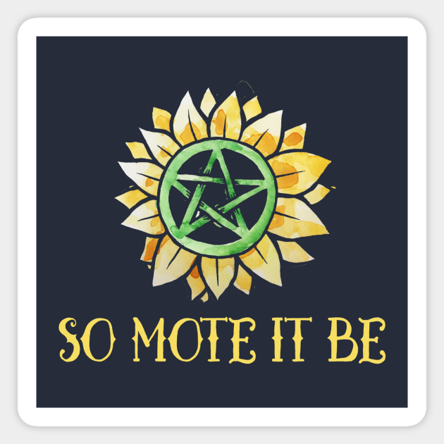 So mote it be Pagan Sticker TeePublic
